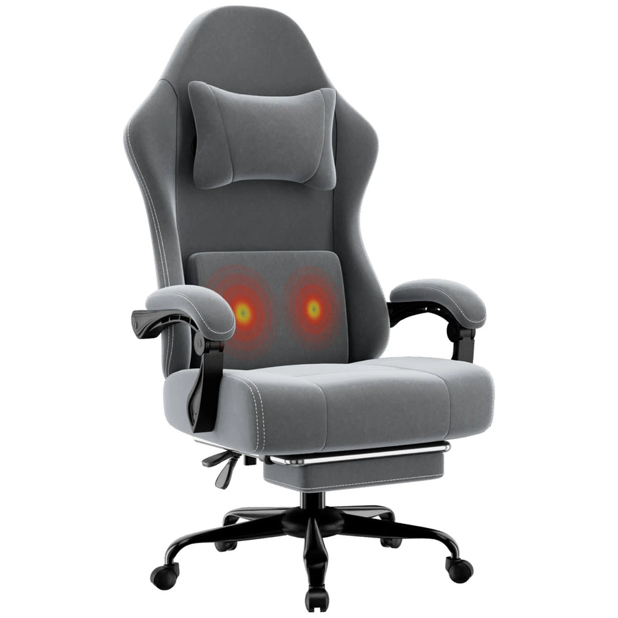 Chaise de bureau blanche ergonomique