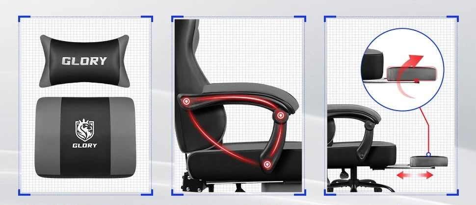 Chaise de bureau confort et design moderne ergonomique - 14:10Red;200007763:201336101