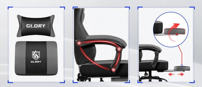 Chaise de bureau confort et design moderne ergonomique - 14:10Red;200007763:201336101