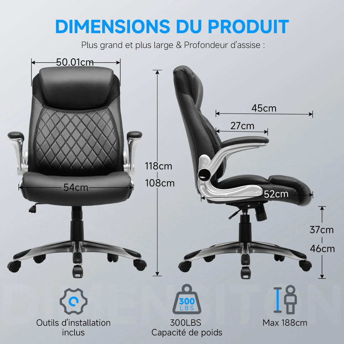 Chaise de bureau confort solide et luxueux - vente privée 14:29Beige;200007763:201336101