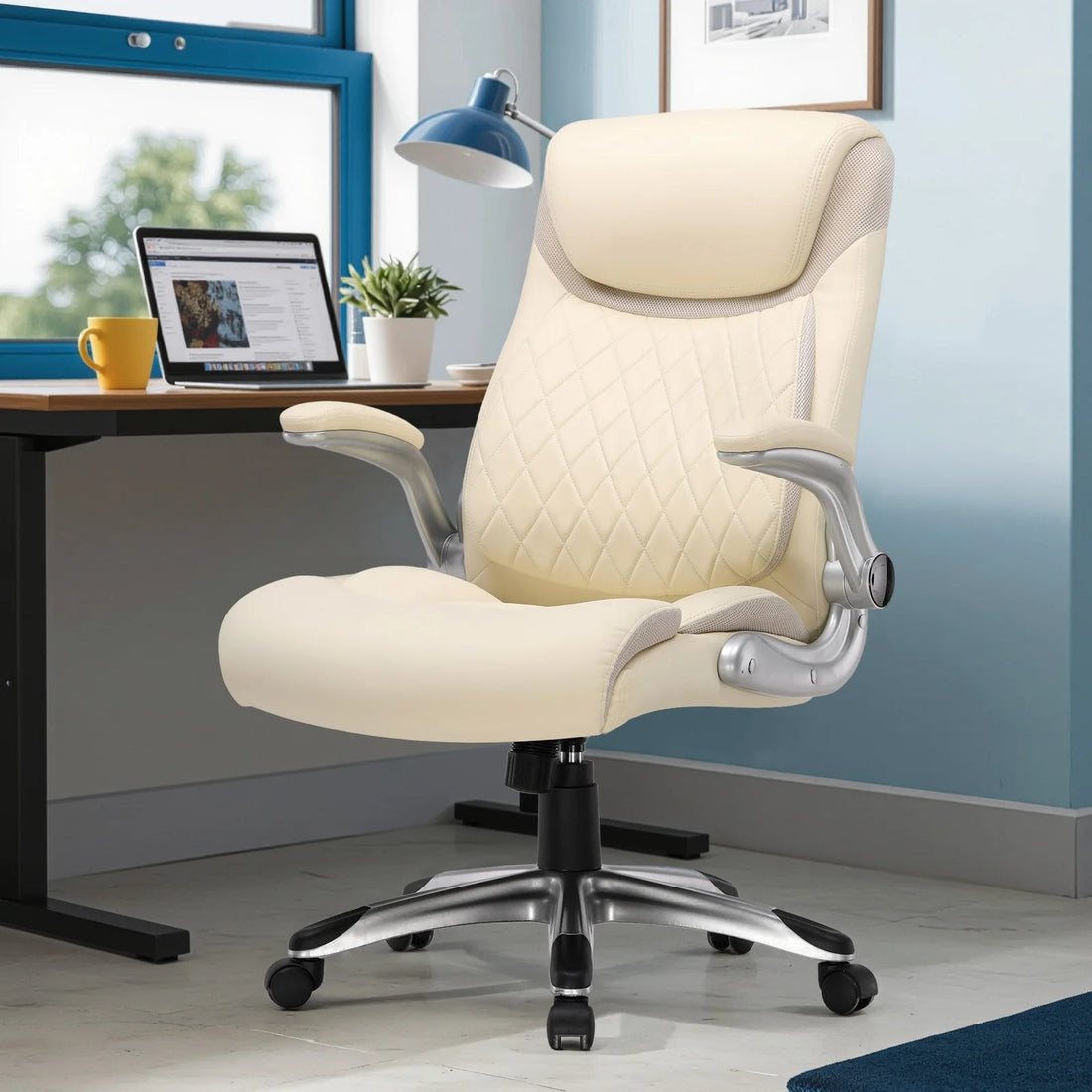 Chaise de bureau confort solide et luxueux - vente privée 14:29Beige;200007763:201336101