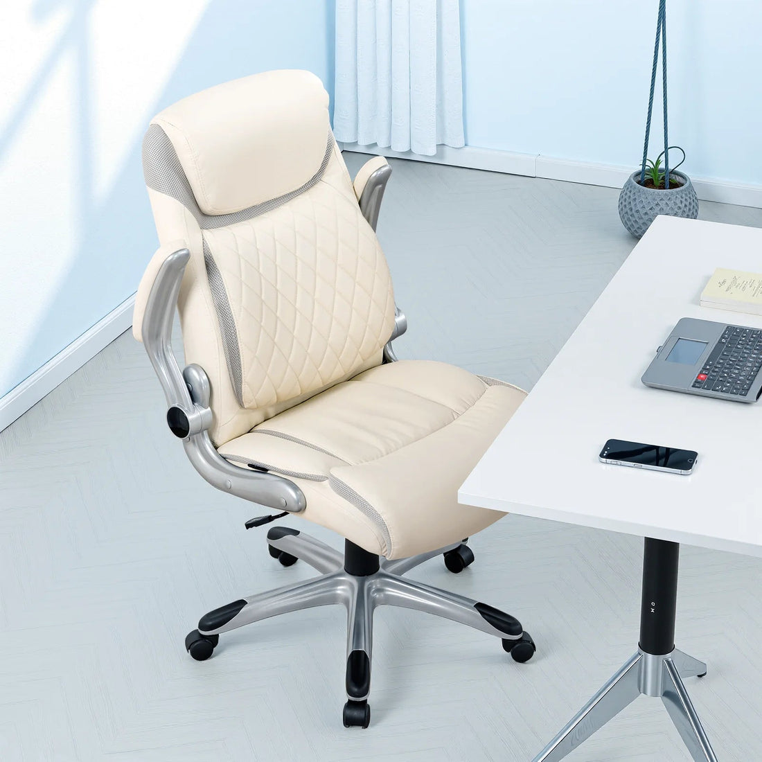 Chaise de bureau confort solide et luxueux - vente privée 14:29Beige;200007763:201336101