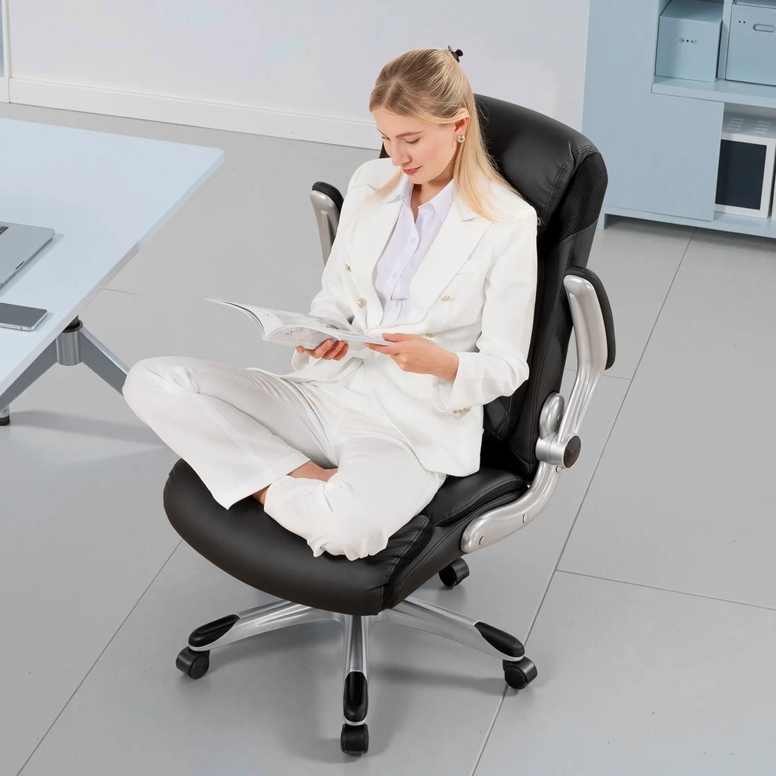 Chaise de bureau confort solide et luxueux - vente privée 14:29Beige;200007763:201336101