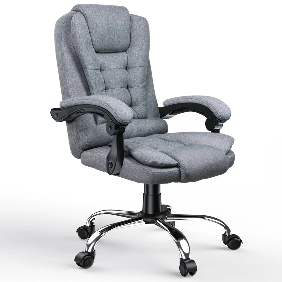 Chaise de bureau design moderne en cuir de luxe