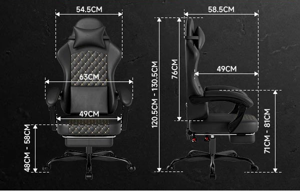 Chaise de bureau en cuir idéal pour gamer - vente privée 14:200004889Black - Leather;200007763:201336101