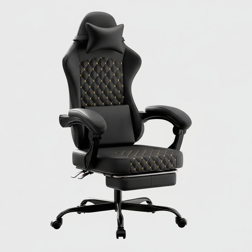 Chaise de bureau en cuir idéal pour gamer