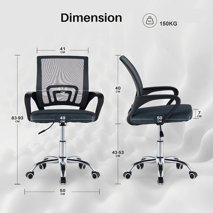 Chaise de bureau ergonomique à dossier mi - haut - vente privée 14:193