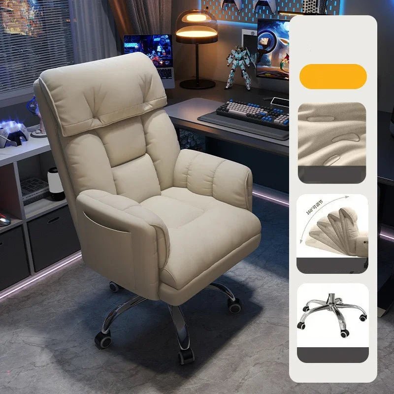 Chaise de bureau ergonomique pour eSport - vente privée 14:1254footrest-Orange