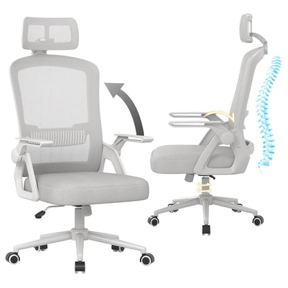 Chaise de bureau ergonomique réglable à roulette - vente privée 14:200004889Black;200007763:201336101
