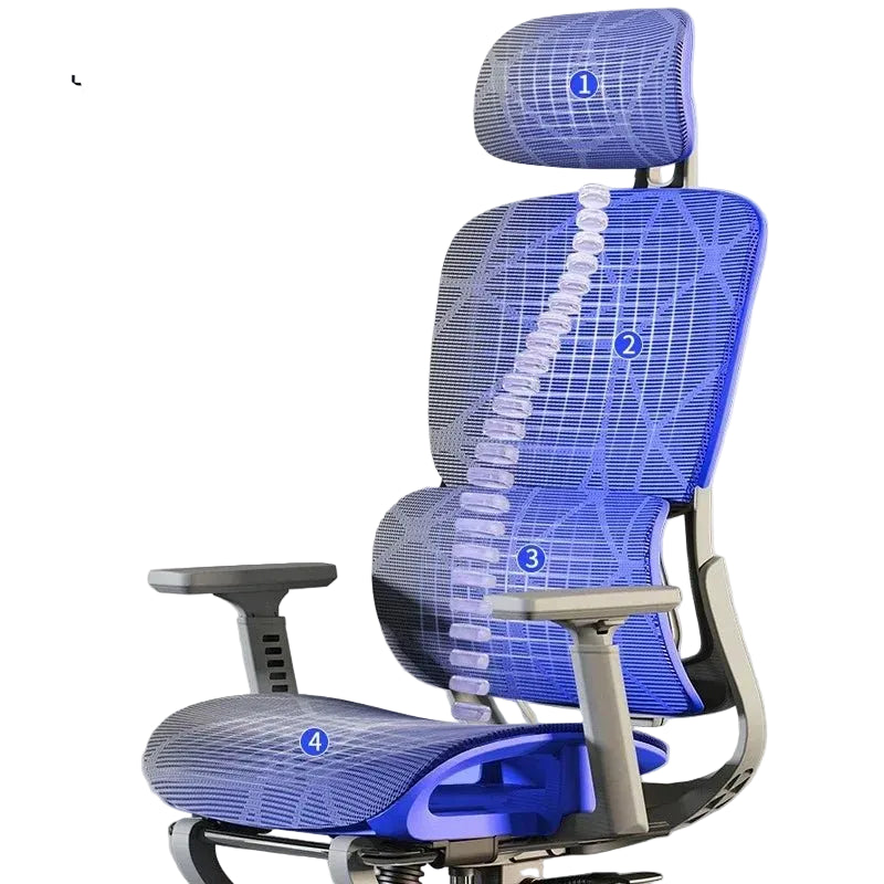 Chaise de bureau haute réglable - vente privée 14:350850style2 black