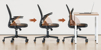 Chaise de bureau industriel ergonomique à taille moyenne - vente privée 14:1063Black;200007763:201336101