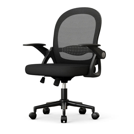 Chaise de bureau industriel ergonomique à taille moyenne - vente privée 14:1063Black;200007763:201336101