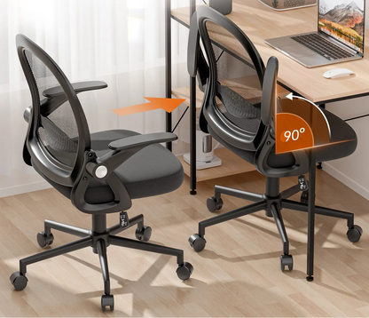 Chaise de bureau industriel ergonomique à taille moyenne - vente privée 14:1063Black;200007763:201336101