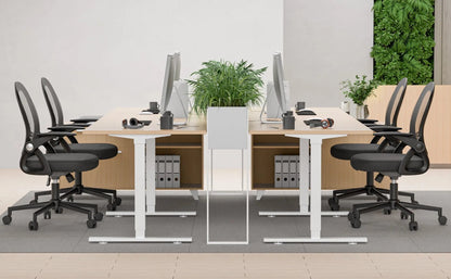 Chaise de bureau industriel ergonomique à taille moyenne - vente privée 14:1063Black;200007763:201336101