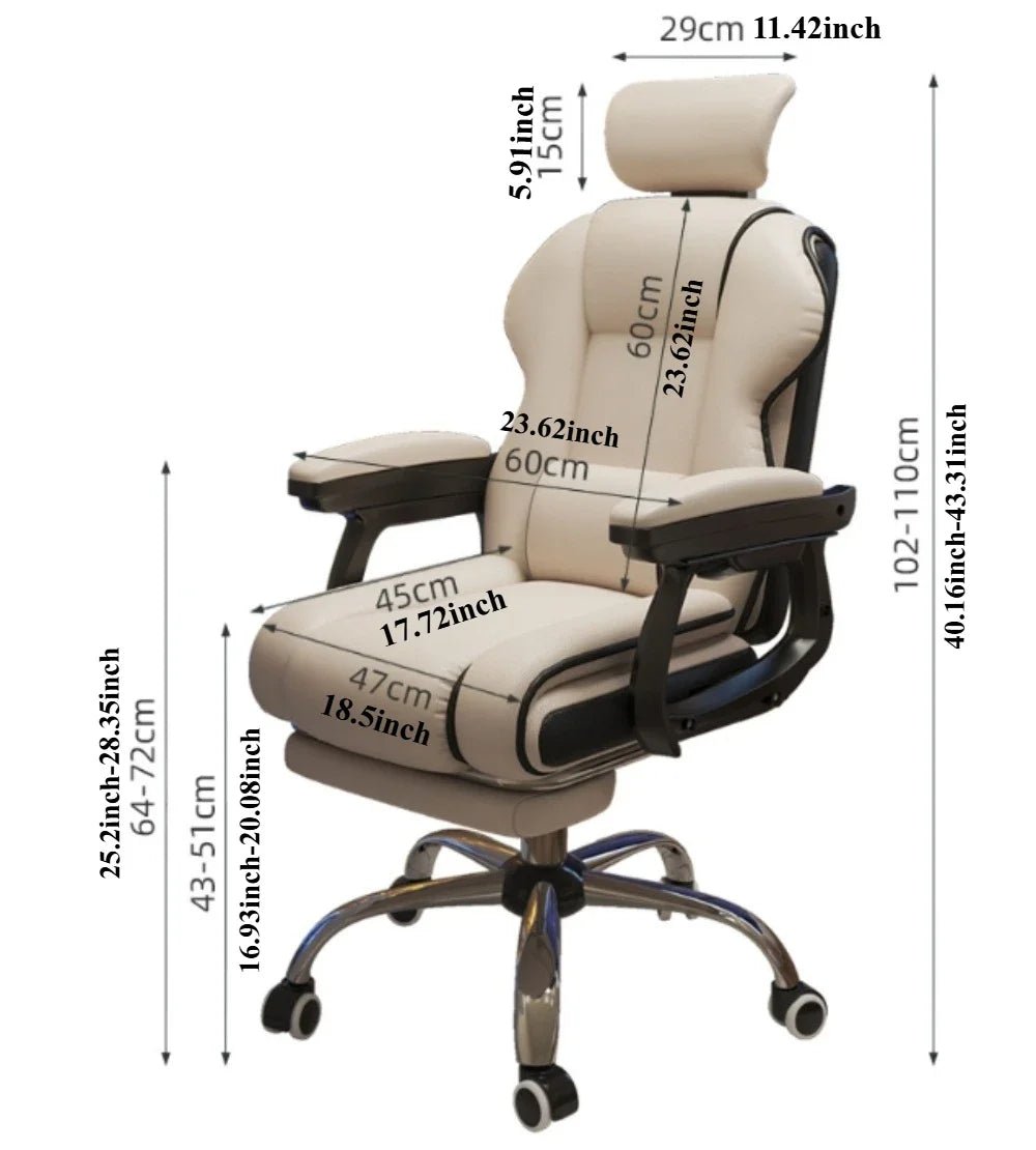 Chaise de bureau ordinateur pour une position assise prolongée - vente privée 14:29