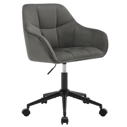Chaise de bureau pivotante en velours - vente privée 14:175;200007763:201336101