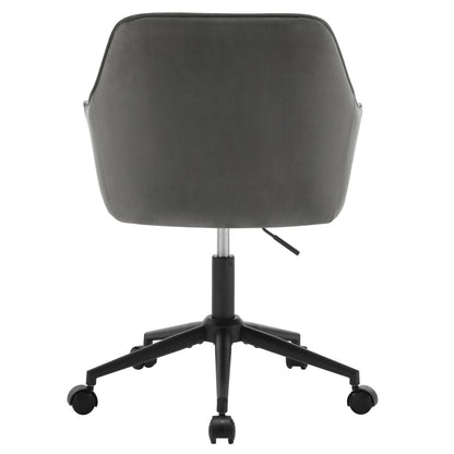 Chaise de bureau pivotante en velours - vente privée 14:175;200007763:201336101