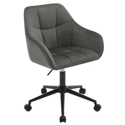 Chaise de bureau pivotante en velours - vente privée 14:200006155;200007763:201336101