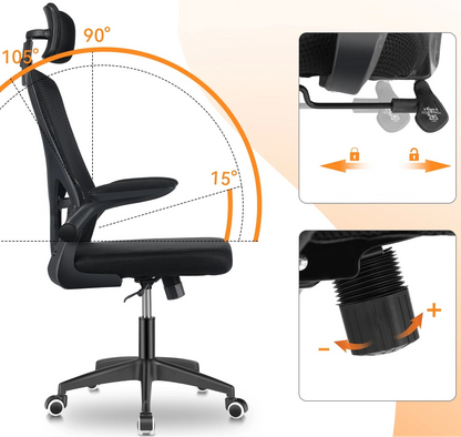 Chaise de bureau pivotante simple - vente privée 14:193;200007763:201336101