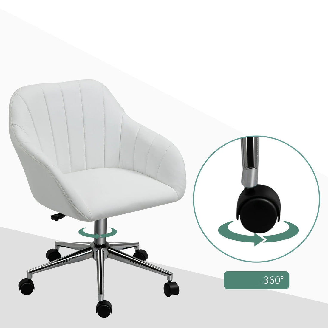 Chaise de bureau plastique mousseux - vente privée 14:29White;200007763:201336104