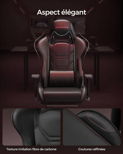 Chaise de bureau pliable avec repose pieds et accoudoirs 3D - 14:200004890Noir;200007763:201336342