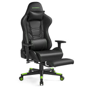 Chaise de bureau pliable avec repose pieds et accoudoirs 3D - 14:200004890Noir;200007763:201336342