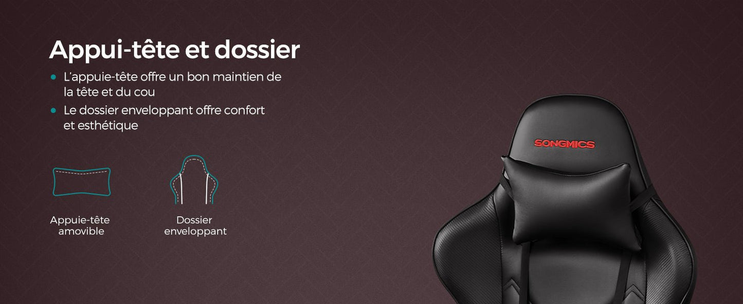 Chaise de bureau pliable avec repose pieds et accoudoirs 3D - 14:200004890Noir;200007763:201336342