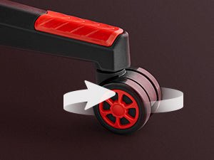 Chaise de bureau pliable avec repose pieds et accoudoirs 3D - 14:200004890Noir;200007763:201336342