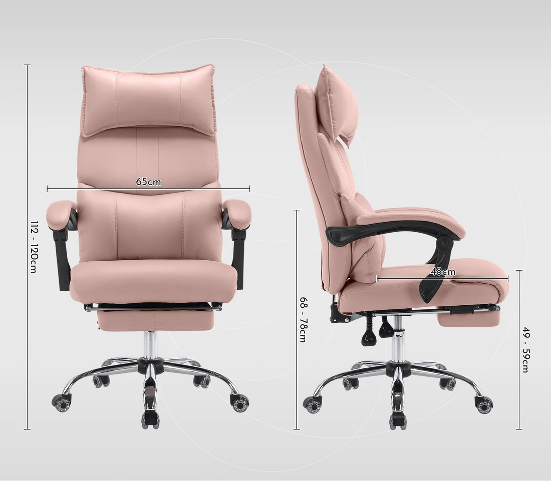 Chaise de bureau pour studio - vente privée 14:193Pink - PU Leather;200007763:201336342