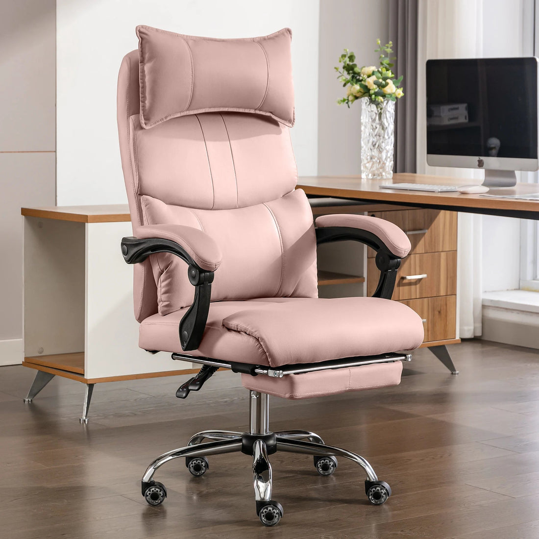 Chaise de bureau pour studio - vente privée 14:193Pink - PU Leather;200007763:201336342