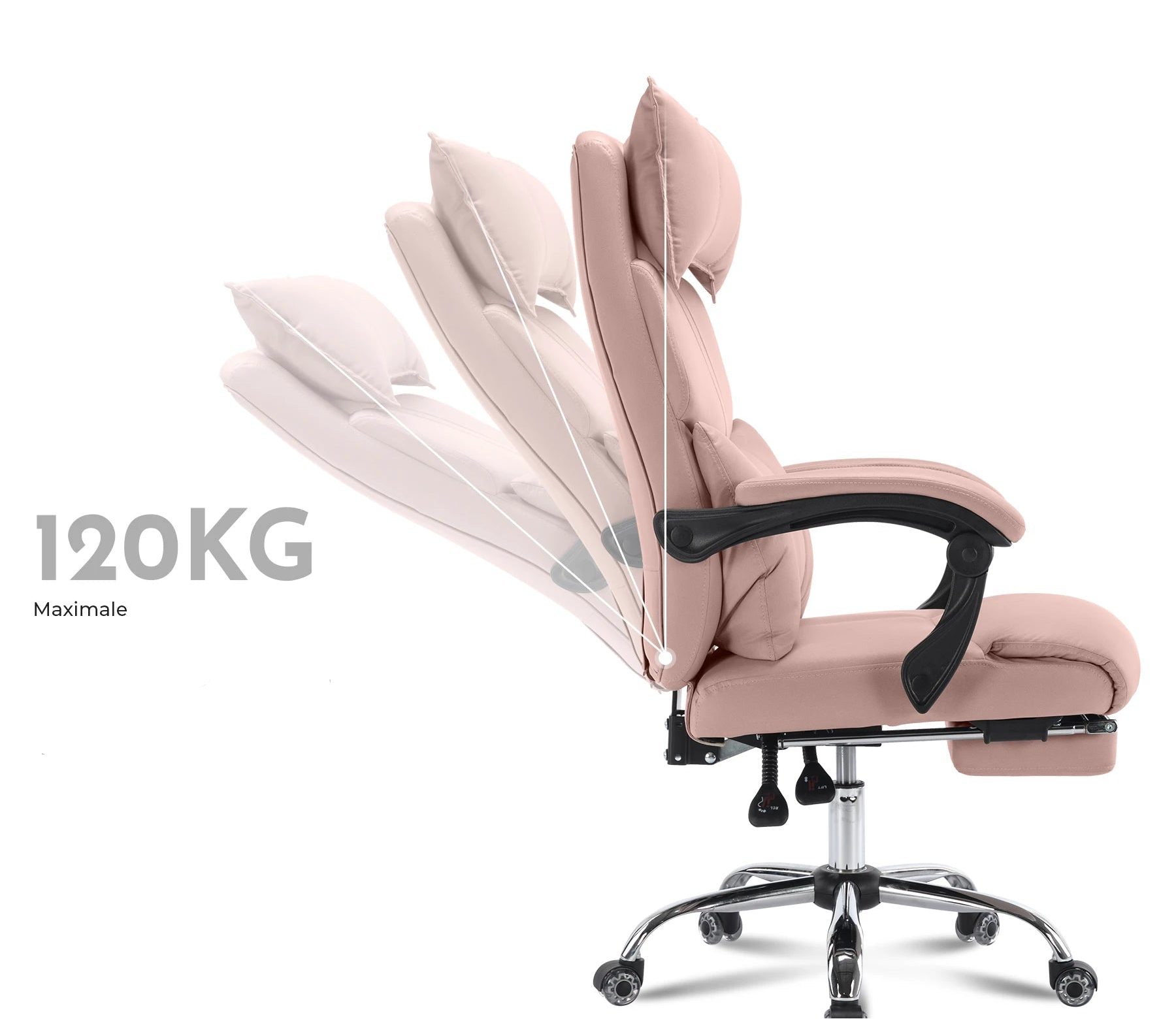 Chaise de bureau pour studio - 14:193Pink - PU Leather;200007763:201336342