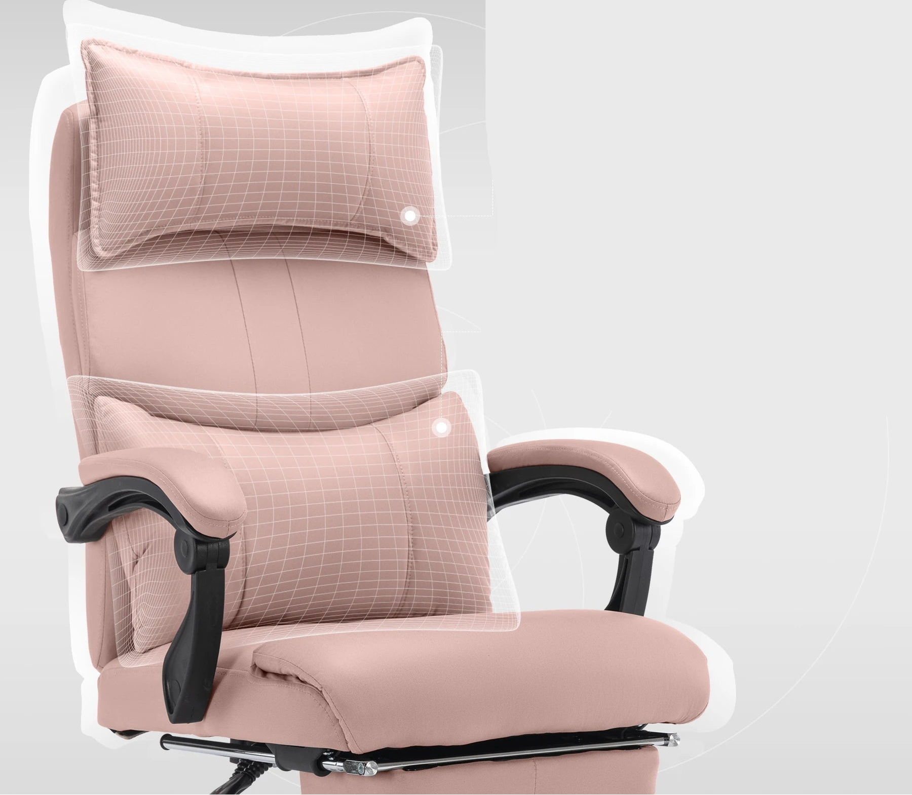 Chaise de bureau pour studio - 14:193Pink - PU Leather;200007763:201336342