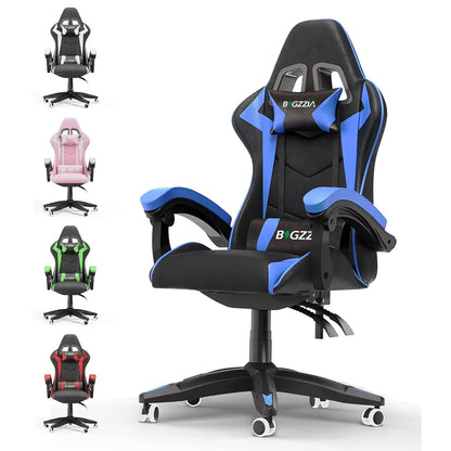 Chaise de bureau respirante avec dossier inclinable - vente privée 14:1063Black-Blue;200007763:201336101