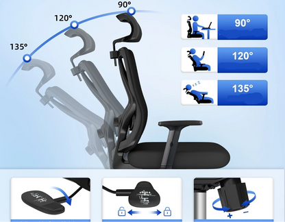 Chaise de bureau robuste inclinable - vente privée 14:193;200007763:201336101
