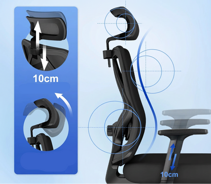 Chaise de bureau robuste inclinable - vente privée 14:193;200007763:201336101