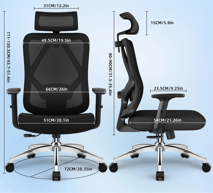 Chaise de bureau robuste inclinable - vente privée 14:193;200007763:201336101