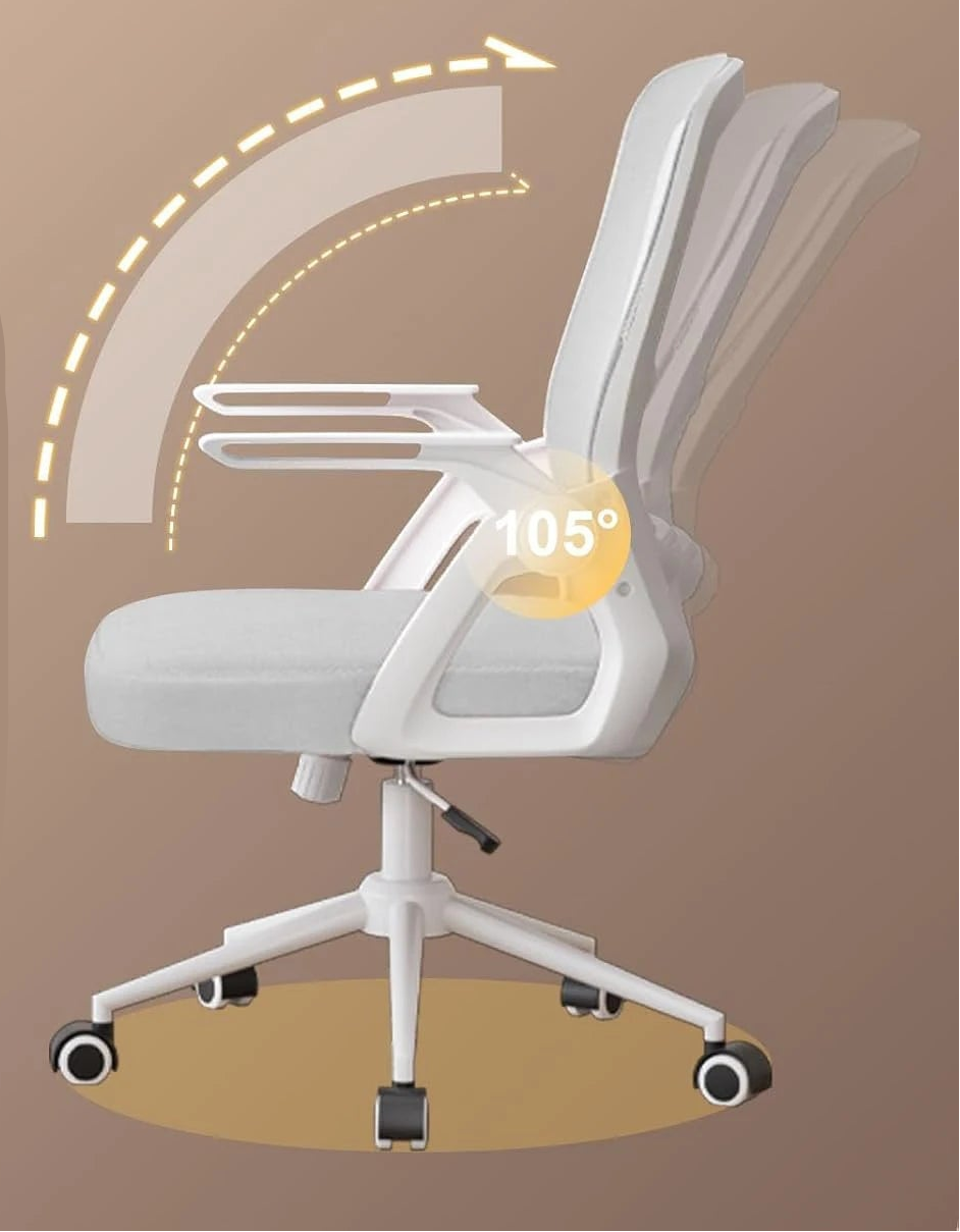 Chaise de bureau rose ergonomique avec accoudoirs relevables - vente privée 14:365458Pink;200007763:201336101