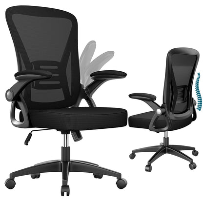 Chaise de bureau roulante avec accoudoirs - vente privée 14:193Black;200007763:201336101
