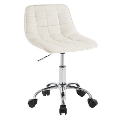 Chaise de bureau sans accoudoirs avec roulette - 14:771cream;200007763:201336101