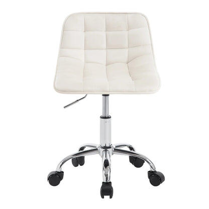 Chaise de bureau sans accoudoirs avec roulette - 14:771cream;200007763:201336101