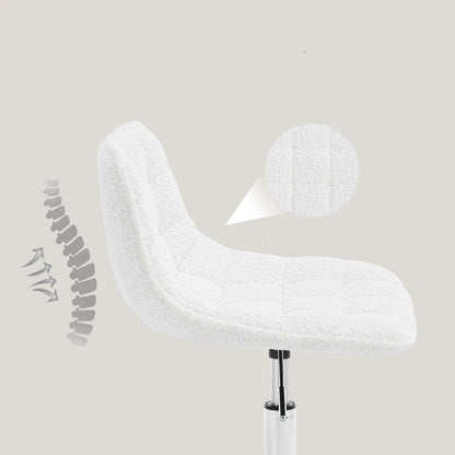Chaise de bureau sans accoudoirs avec roulette - 14:771cream;200007763:201336101