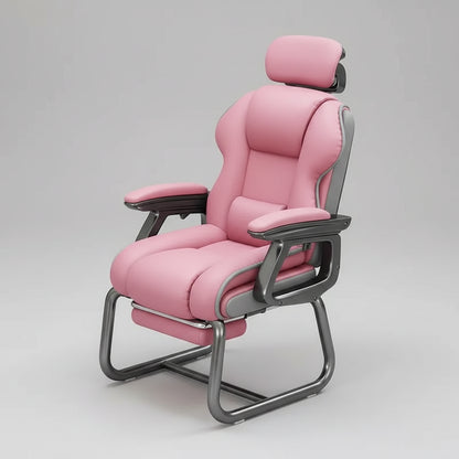Chaise de bureau sans roues avec fonction inclinable - vente privée 14:200001438Pink