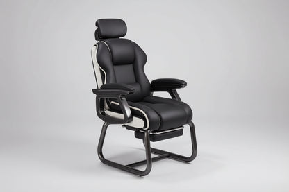 Chaise de bureau sans roues avec fonction inclinable - vente privée 14:350850Black