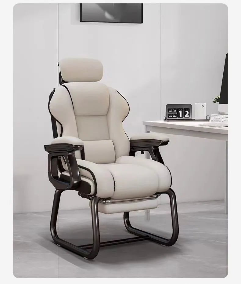 Chaise de bureau sans roues avec fonction inclinable - vente privée 14:771Gray