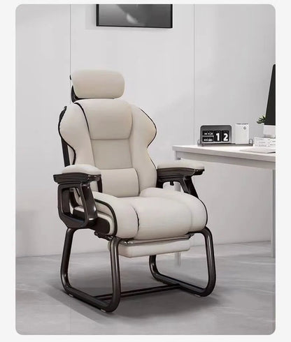 Chaise de bureau sans roues avec fonction inclinable - vente privée 14:771Gray