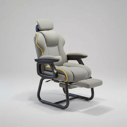 Chaise de bureau sans roues avec fonction inclinable - vente privée 14:771Gray