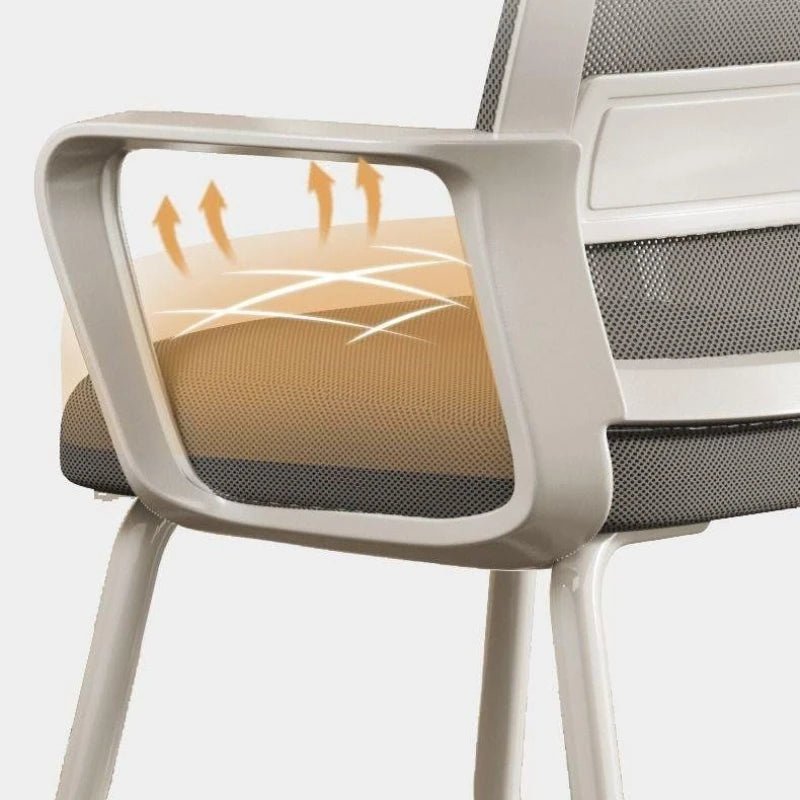 Chaise de bureau sans roues ergonomique - vente privée 14:1063D