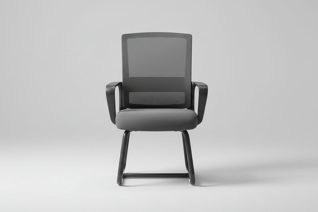Chaise de bureau sans roues ergonomique - vente privée 14:1063D