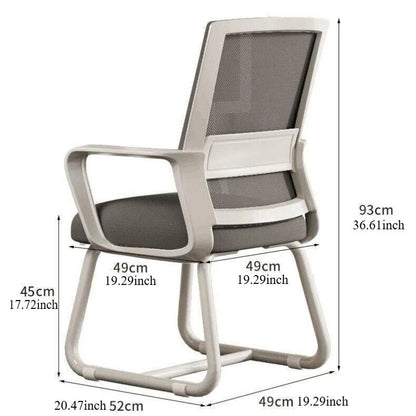 Chaise de bureau sans roues ergonomique - vente privée 14:1063D