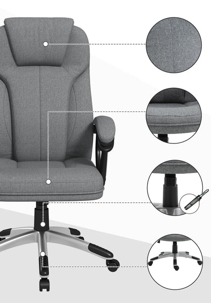 Chaise de bureau scandinave avec fonction à bascule - vente privée 200007763:201336342